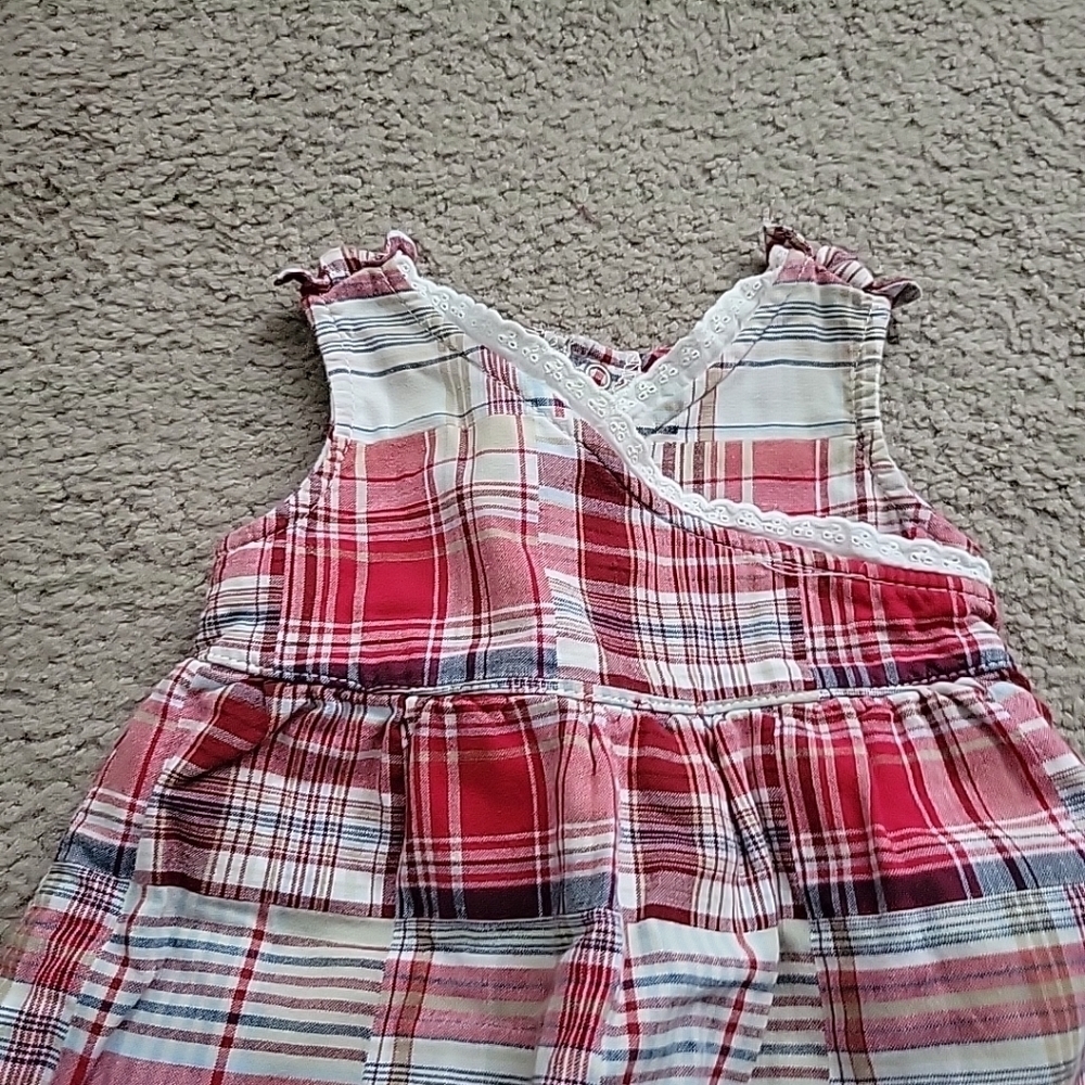 Faded Glory Baby Girl's Plaid Sleeveless Dress - Picture 4 of 9